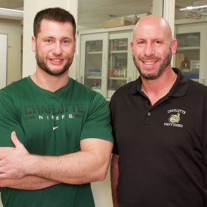 Billy Johnson (left) with mentor Jordan Poler