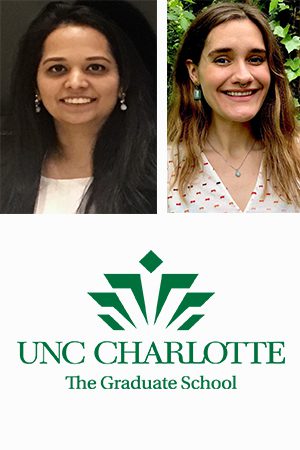 photos of the two recipients and the Graduate School logo